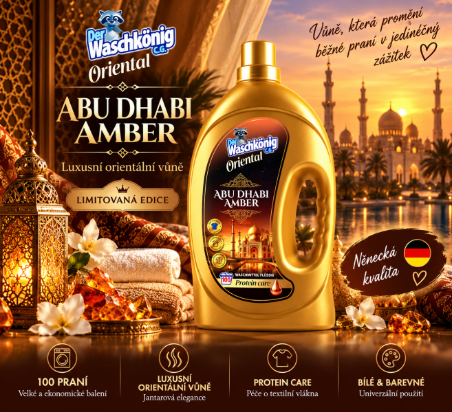 Waschkönig Oriental Abu Dhabi Amber – limitovaná edice s luxusní orientální vůní